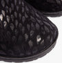 Rohde 2456-90 Womens Mules Black detail view showing textured upper and round toe design.