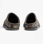 Rohde 6821-83 Womens Mules Graphite back view highlighting textile upper and flat heel.
