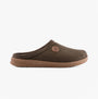Rohde 7141-61 Mens Mules Olive side view slipper with textile upper and synthetic sole.