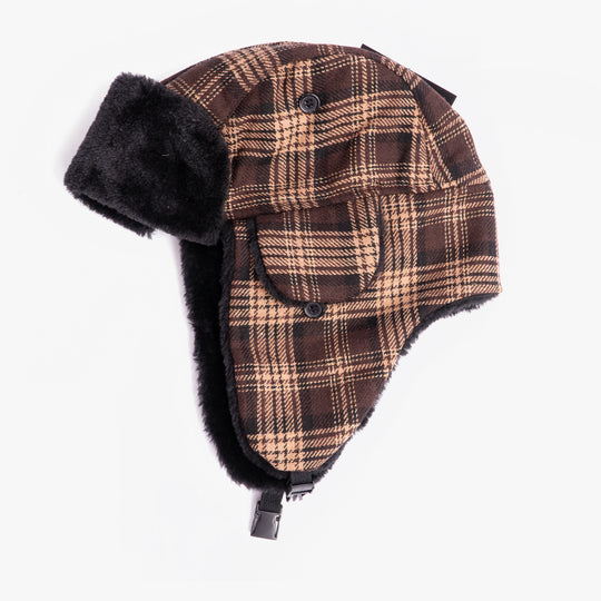 Royal Collection TRAPPER Womens Warm Winter Hat Brown