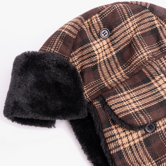 Royal Collection TRAPPER Womens Warm Winter Hat Brown