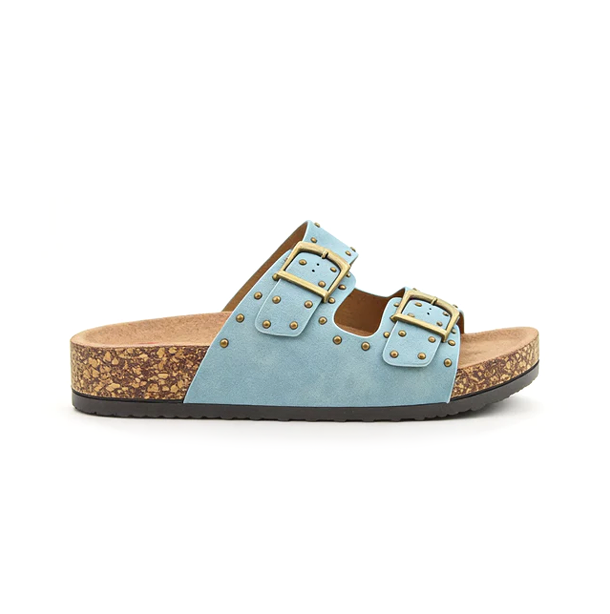 Heavenly Feet POLLY Womens Mules Sandals Blue