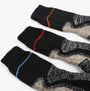 STB FUSION POWER HEAVY DUTY Mens 3 Pack Socks Multi UK 6-11 top view of three pairs of heavy-duty socks with colorful accents.