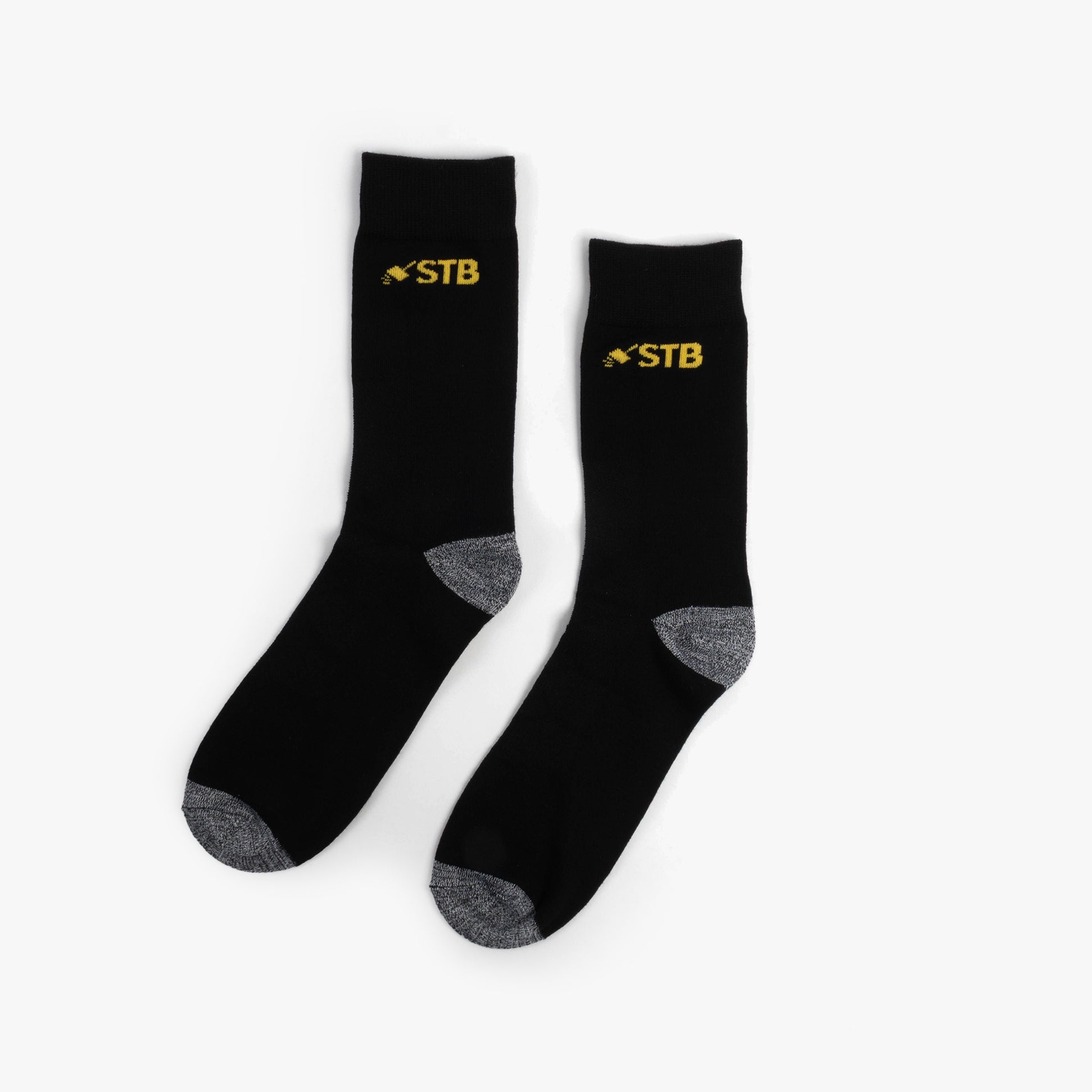 STB STB Bamboo Mens Work Socks Black
