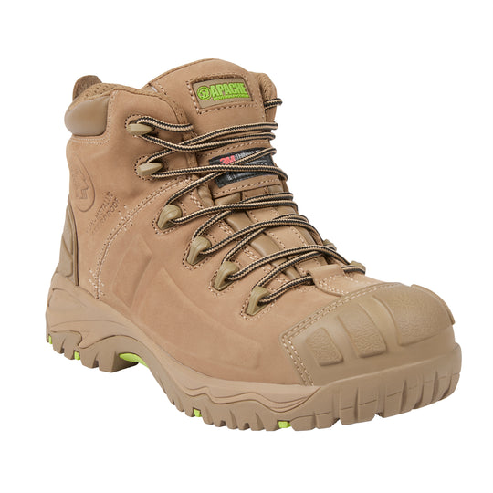 Apache MERCURY Mens Waterproof Composite Toe Safety Boots Stone