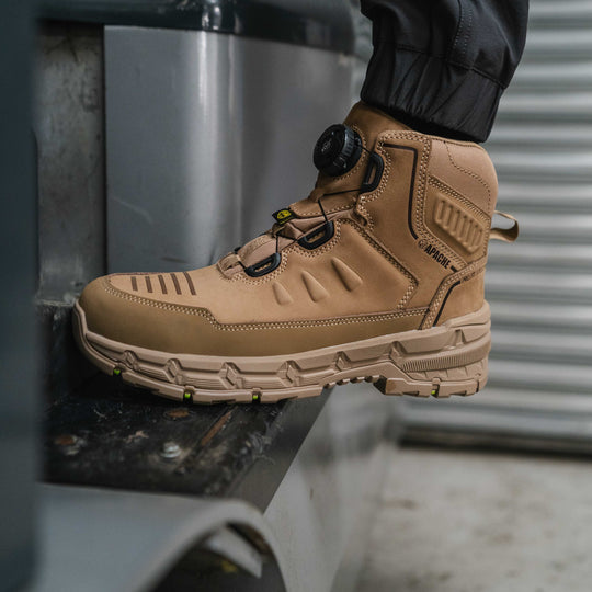 Apache Stonehenge Unisex Steel Toe Safety Boots Stone