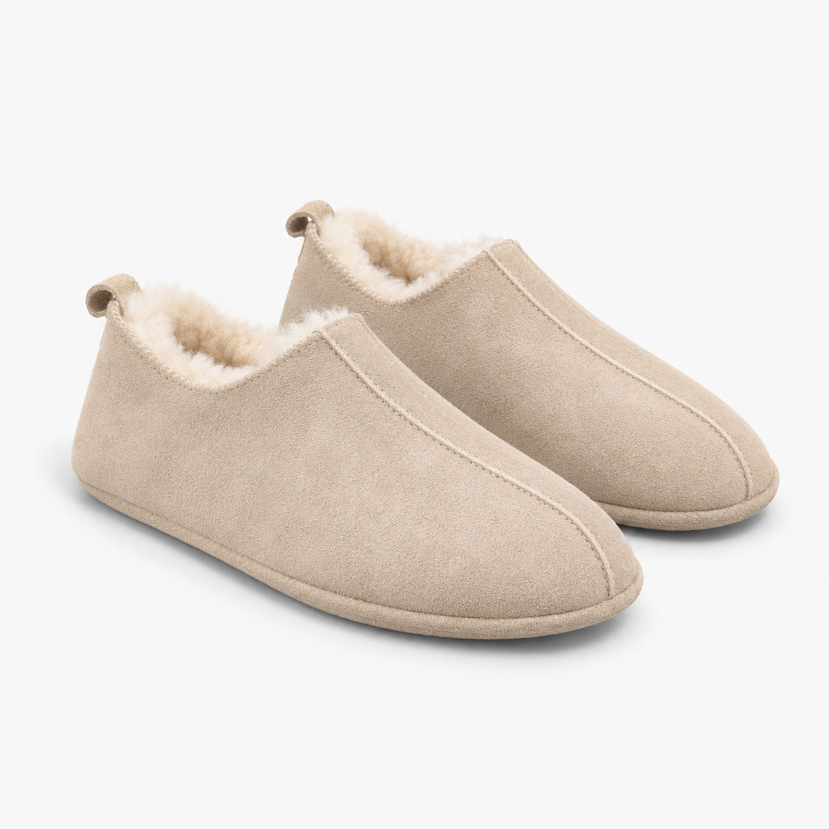 HOS Sheepskin PIXIE Womens Full Slippers Stone