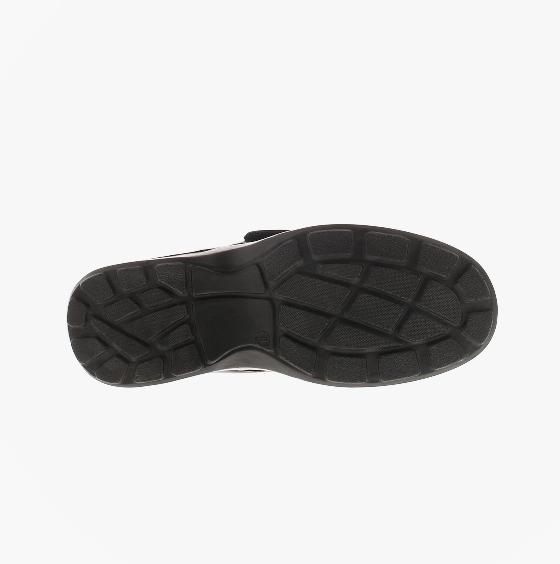 Scimitar BARNEY Mens Faux Leather Touch Fasten Shoes Black