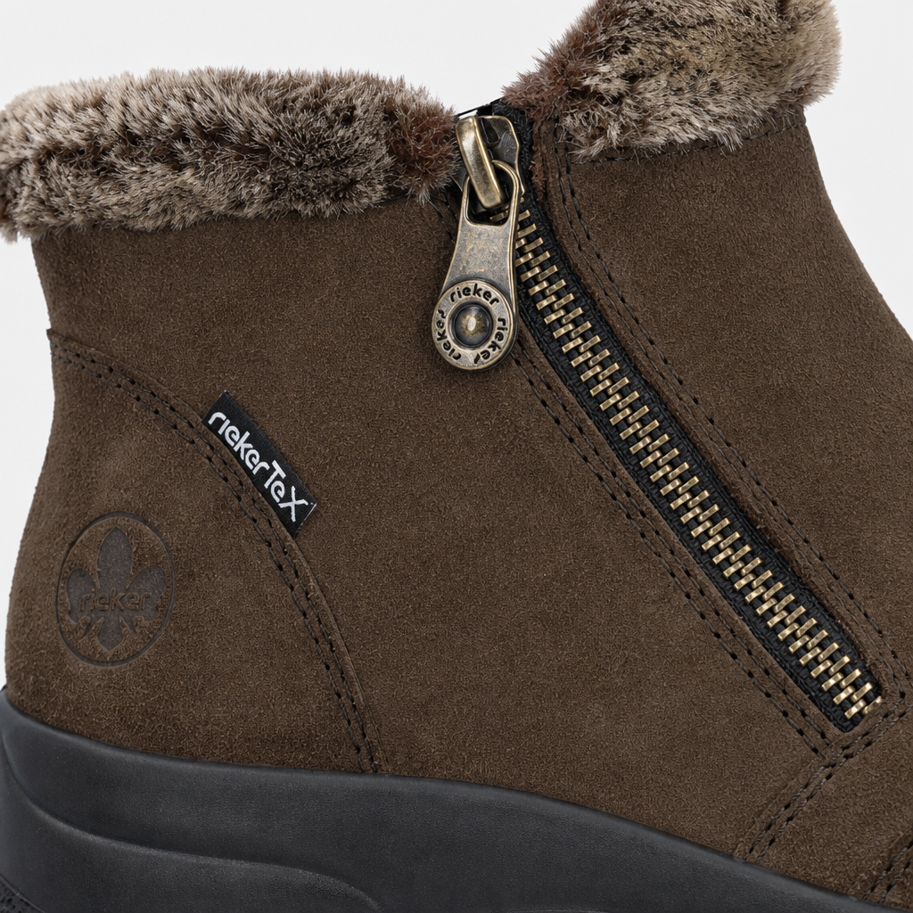 Rieker L7188 Womens Ankle Boots Tobacco/Setter
