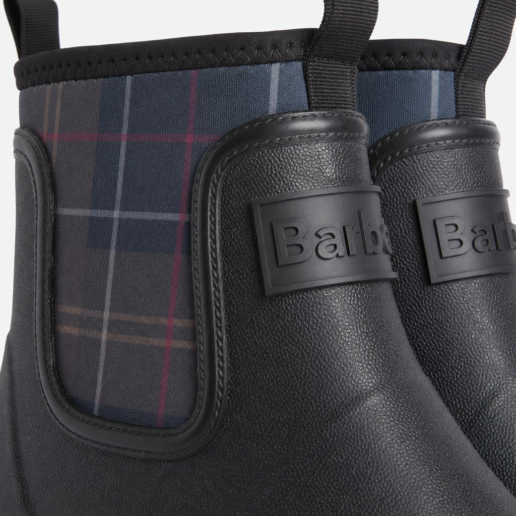 Barbour CYNTHIA CHELSEA Womens Wellingtons Black/Shadow Tartan