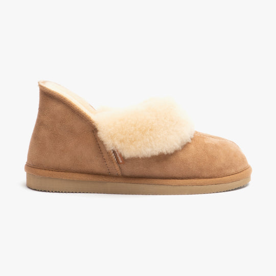 Shepherd KARIN Womens Sheepskin Slipper Boots Chestnut