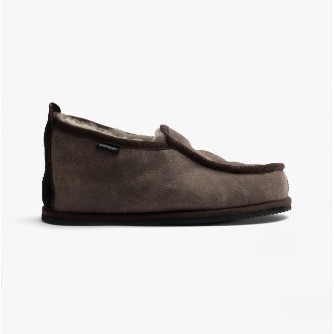 Shepherd ARNE Mens Sheepskin Slipper Boots Antique/Stone