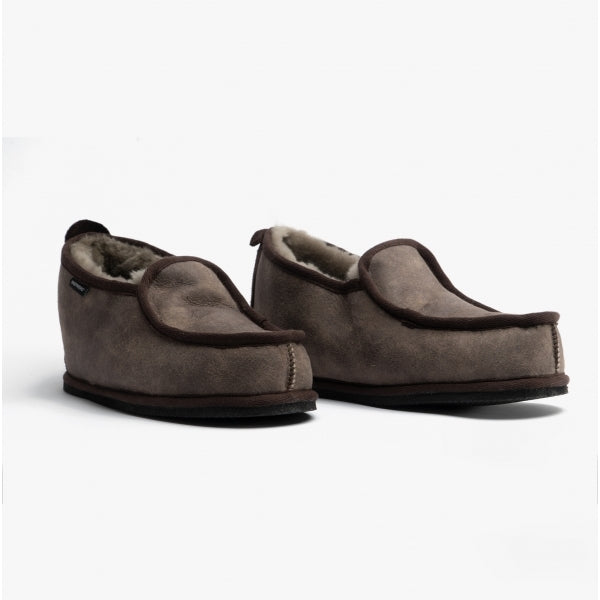 Shepherd ARNE Mens Sheepskin Slipper Boots Antique/Stone