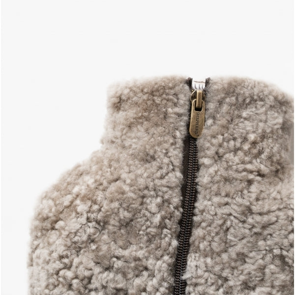 KERRI Sheepskin Hot Water Bottle Stone