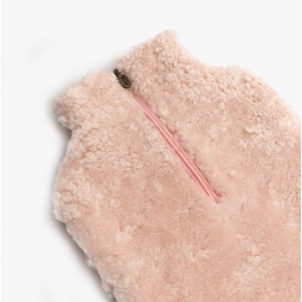 KERRI Sheepskin Hot Water Bottle Pink