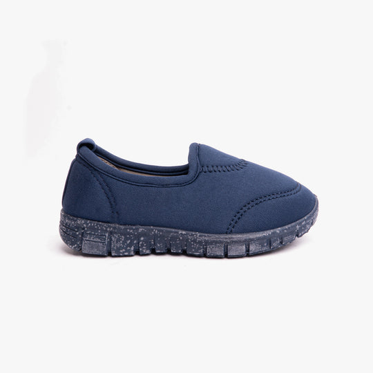Shumo STINGRAY Unisex Infants Elasticated Slip-On Shoes Navy