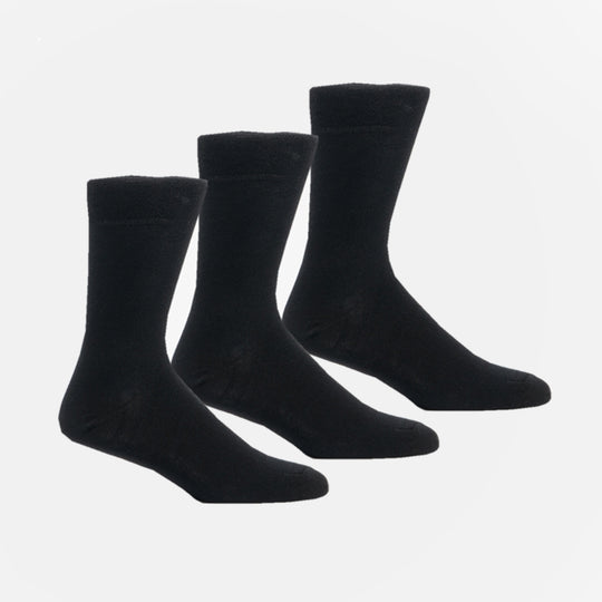 Shuperb Mens 3 Pack Of Diabetic Socks Black: One Size