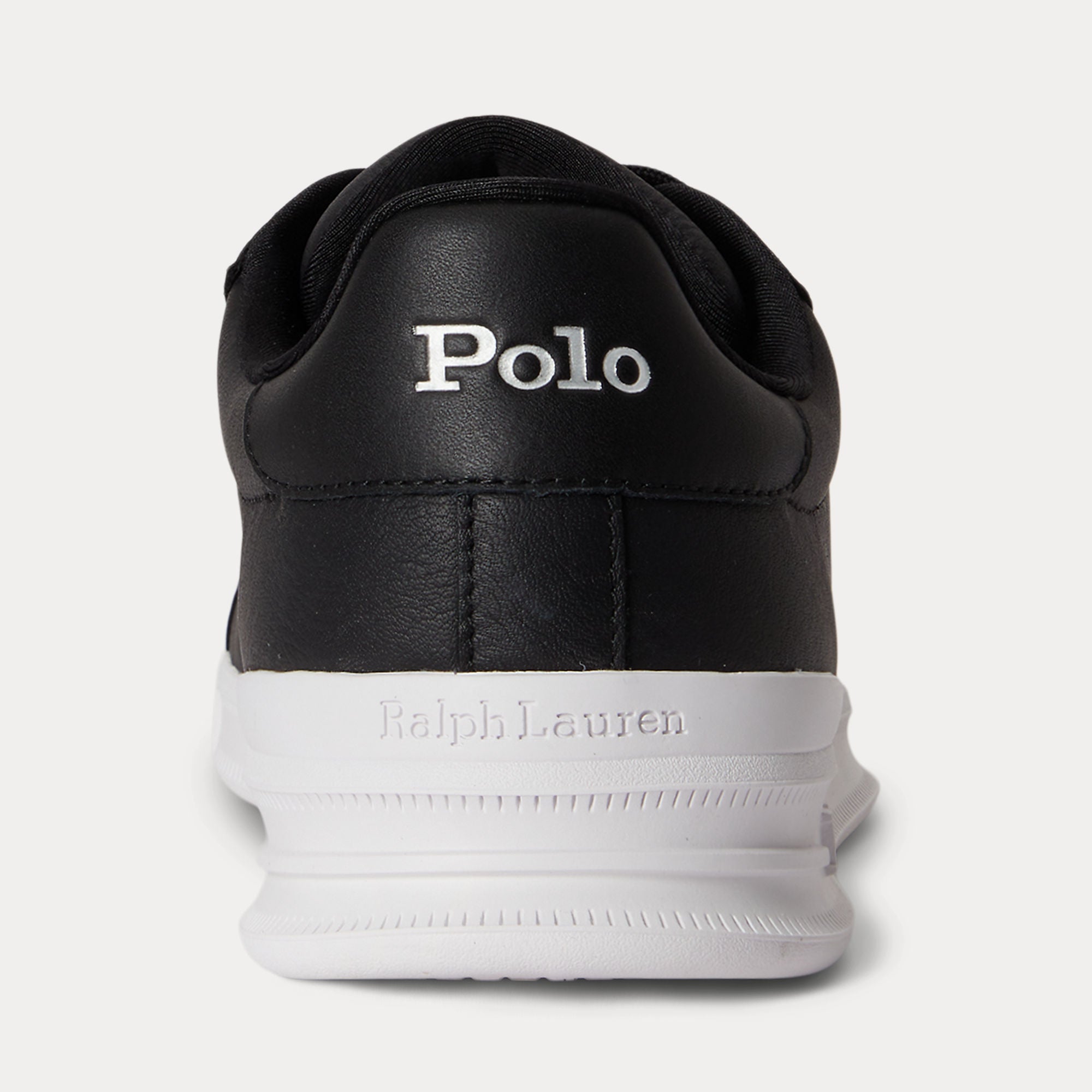 Polo Ralph Lauren HRT CRT II Mens Court Trainers Black/Silver