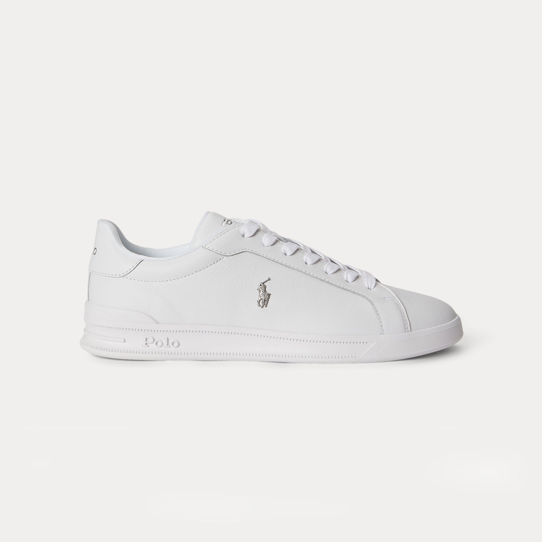 Polo Ralph Lauren HRT CRT II Mens Court Trainers White/Silver