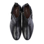 Silver Street London GRAFTON Mens Ankle Boots Black top view showing leather upper and elasticated side panels.