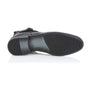 Silver Street London GRAFTON Mens Ankle Boots Black sole view showing rubber sole texture and details.