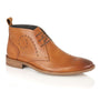 Silver Street London PEMBROKE Mens Boots Tan side view featuring leather upper and lace-up closure