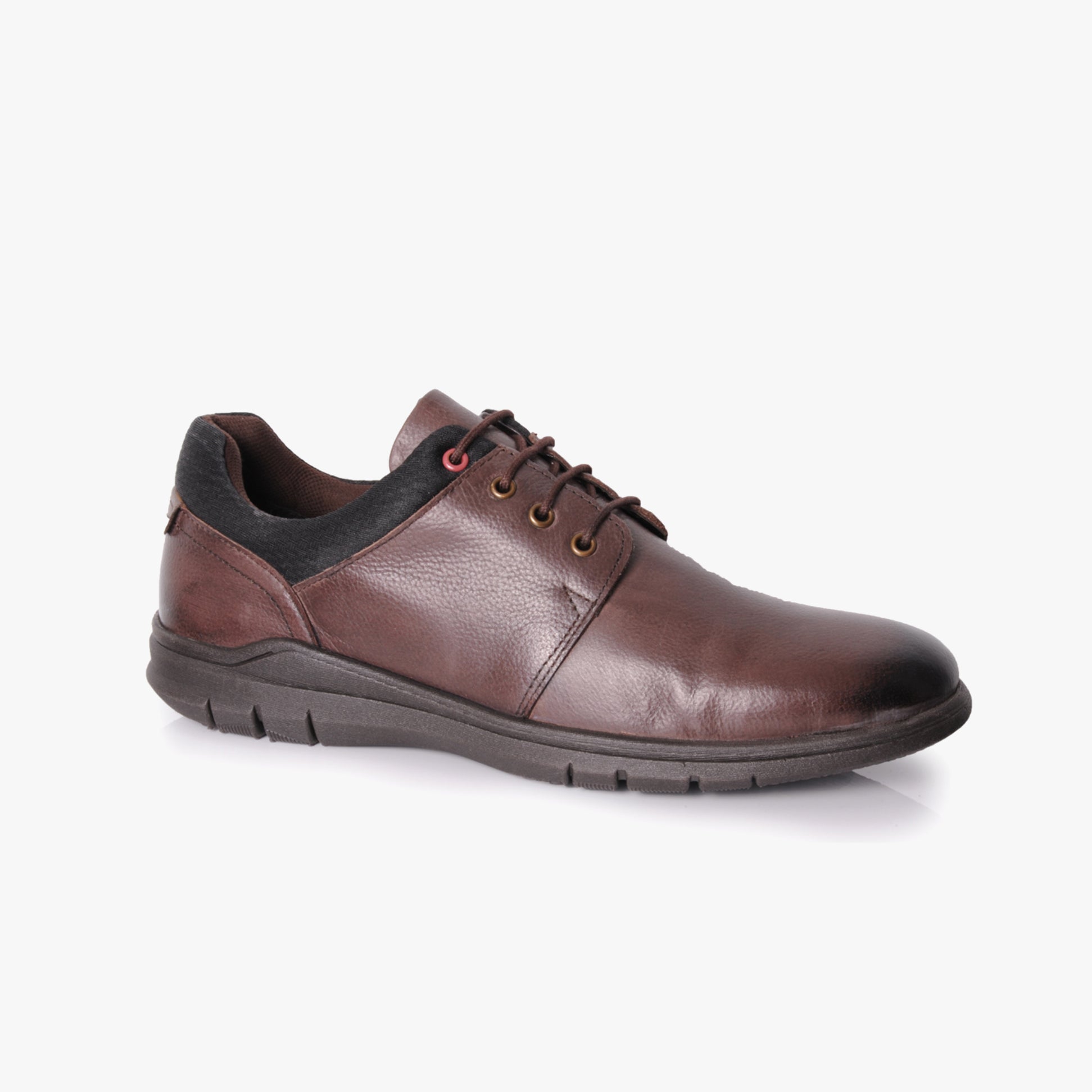 Silver Street London CHESTER Mens Shoes Brown side view showing leather upper and lace-up design.