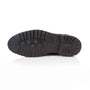 Silver Street London MANCHESTER Mens Boots Black bottom view showing rugged sole design and tread.