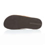 Silver Street London SMITHFIELD Mens Slippers Tan bottom view showing rubber sole texture and detail.