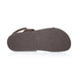 Silver Street London SANTA FE Mens Sandals Brown bottom view with textured rubber sole