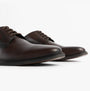 Silver Street London ALBURY Mens Shoes Brown side view showcasing brown leather upper and lace-up fastening.