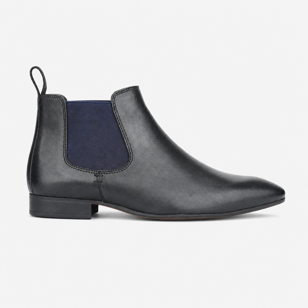 Silver Street London CARNABY Mens Chelsea Boots Black