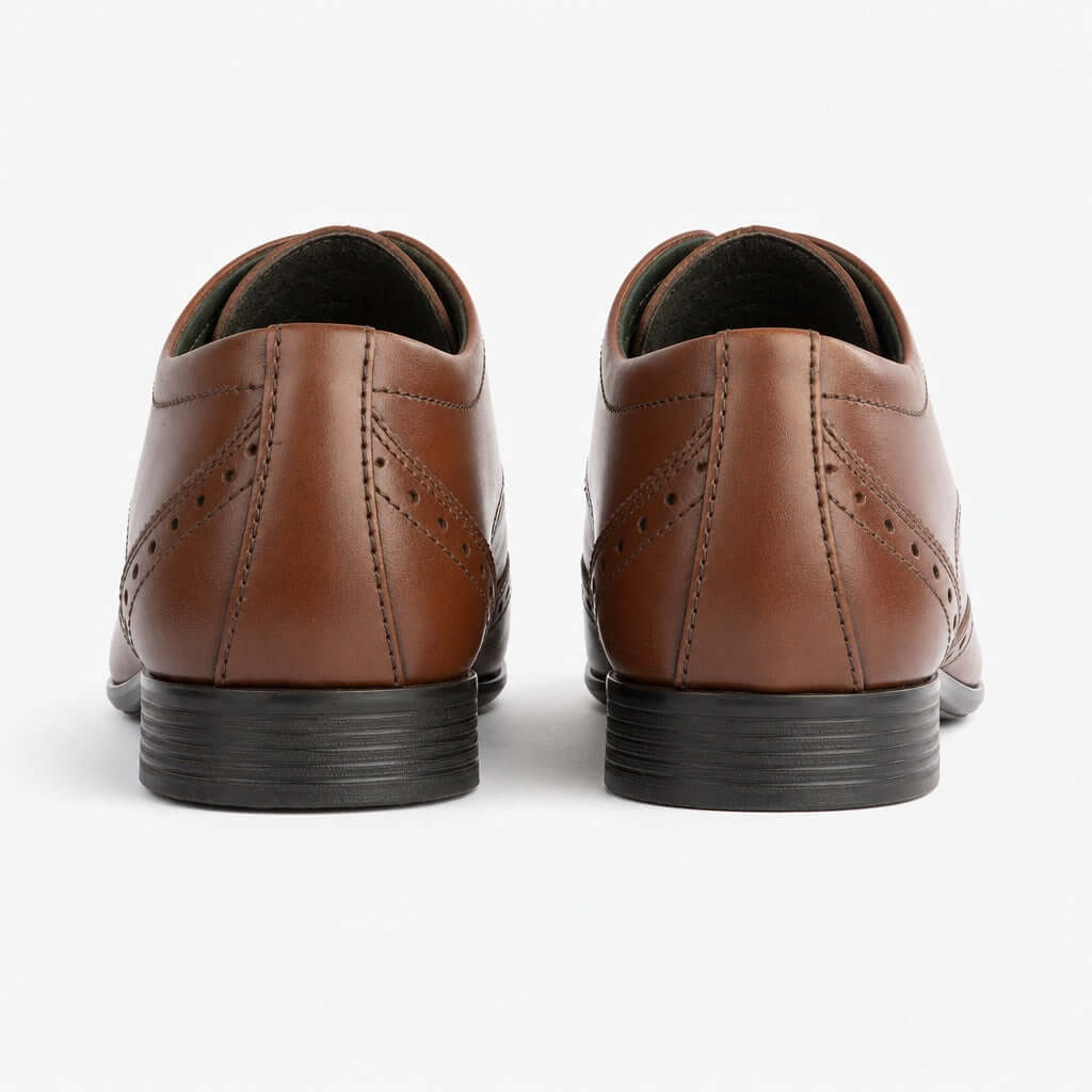Silver Street London FLEET Mens Brogue Shoes Brown