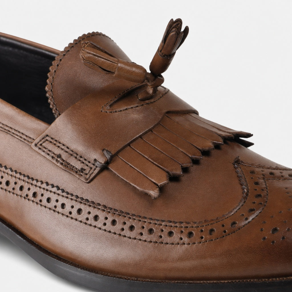 Silver Street London BOROUGH Mens Loafers Brown