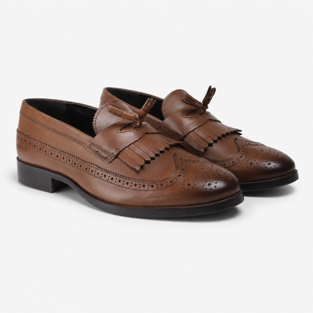 Silver Street London BOROUGH Mens Loafers Brown