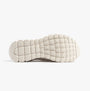 Skechers 100702/OFWT GRACEFUL - PICTURE PERFECT Womens Trainers Off White sole view with rubber gripping pattern.