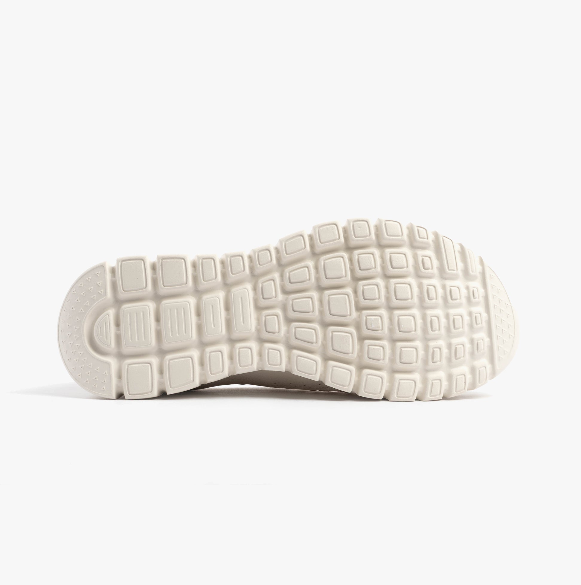 Skechers 100702/OFWT GRACEFUL - PICTURE PERFECT Womens Trainers Off White sole view with rubber gripping pattern.