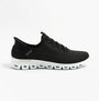 Skechers 104574/BKW GLIDE-STEP - TRANQUILITY Womens Trainers Black/White side view, casual trainers with low top design.