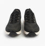 Skechers 104610/BKGD GLIDE-STEP GRATIFY - PACE Womens Trainers Black/Gold top view showcasing lace-up design and breathable mesh.