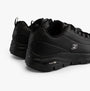 Skechers Work 108053EC ARCH FIT - TRICKELL II SR Womens Occupational Trainers Black, side view showing Arch Fit feature