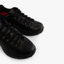 Skechers Work 108053EC ARCH FIT - TRICKELL II SR Womens Occupational Trainers Black side view showing lace-up design and arch fit sole.
