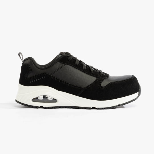 Skechers Work 108147EC UNO SR - Elainy Womens Composite Toe ESD Safety Trainers Black/White