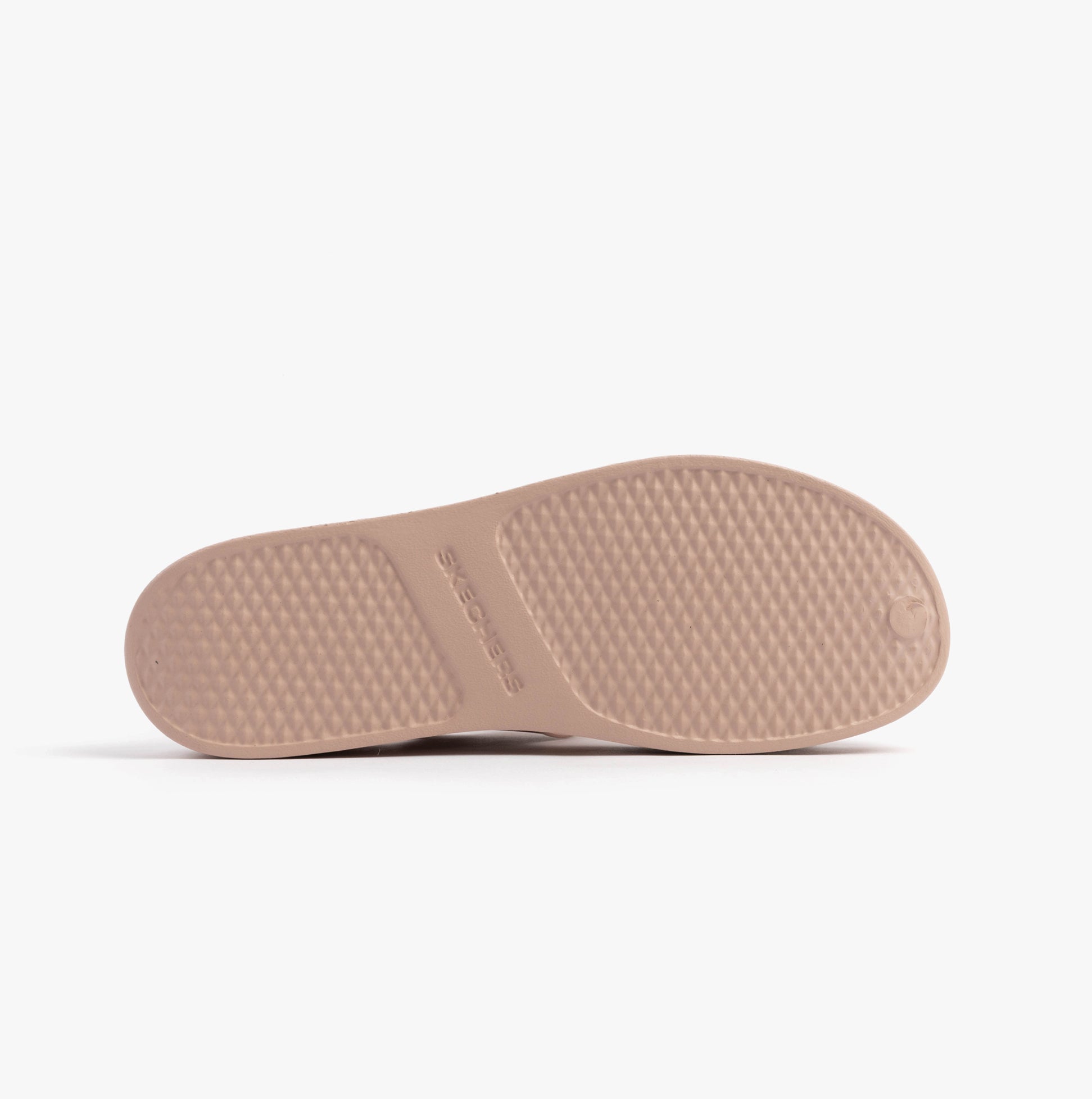 Skechers 111257/LTPK ARCH FIT UPBEAT - SUNRISE Womens Sandals Light Pink bottom view with textured sole pattern.
