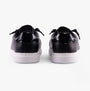 Skechers 114456/BLK BOBS D'VINE - INSTANT DELIGHT Womens Trainers Black back view showcasing sleek design and lace-up closure.