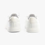 Skechers 114456/WHT BOBS D'VINE - INSTANT DELIGHT Womens Trainers White rear view showing glossy faux leather upper.