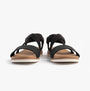 Skechers 114705/BLK BOBS DESERT KISS LOW Womens Sandals Black front view showing comfortable slip-on design.