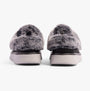 Skechers 114762/BLK KEEPSAKES LITE - COZY BLEND Womens Slippers Black rear view showcasing plush lining and flexible outsole.
