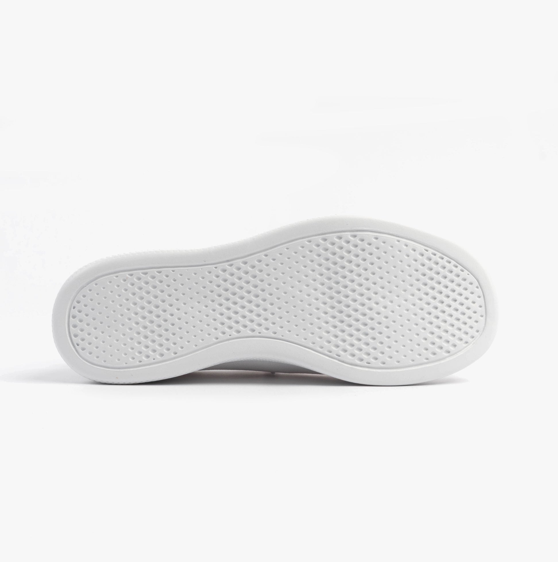 Skechers 114815/WHT SKIP CUTE - B CUTE SWEET Womens Trainers White bottom view showing the rubber sole's design and texture.