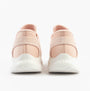 Skechers 117497/LTPK BOBS SPORT SQUAD Womens Trainers Light Pink back view showcasing soft textile upper and rubber sole.