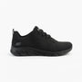 Skechers 117591/BBK BOBS BFLEX LO-GRACEFUL STRIDE Womens Trainers Black side view